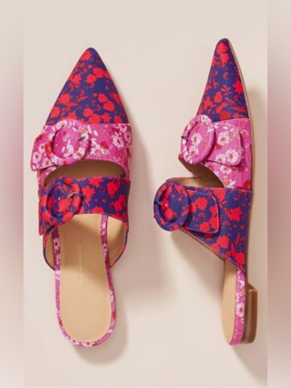 Anthropologie Flavia Pointed Toe Mules